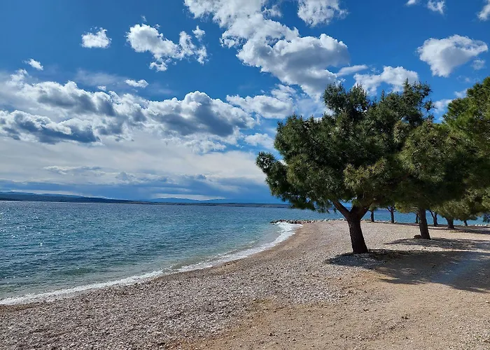 Mediterranes Nur 150 Meter Zum Mit Meerblick, Grillbereich, Privatparkplatz, Wifi דירה קריקווניצה